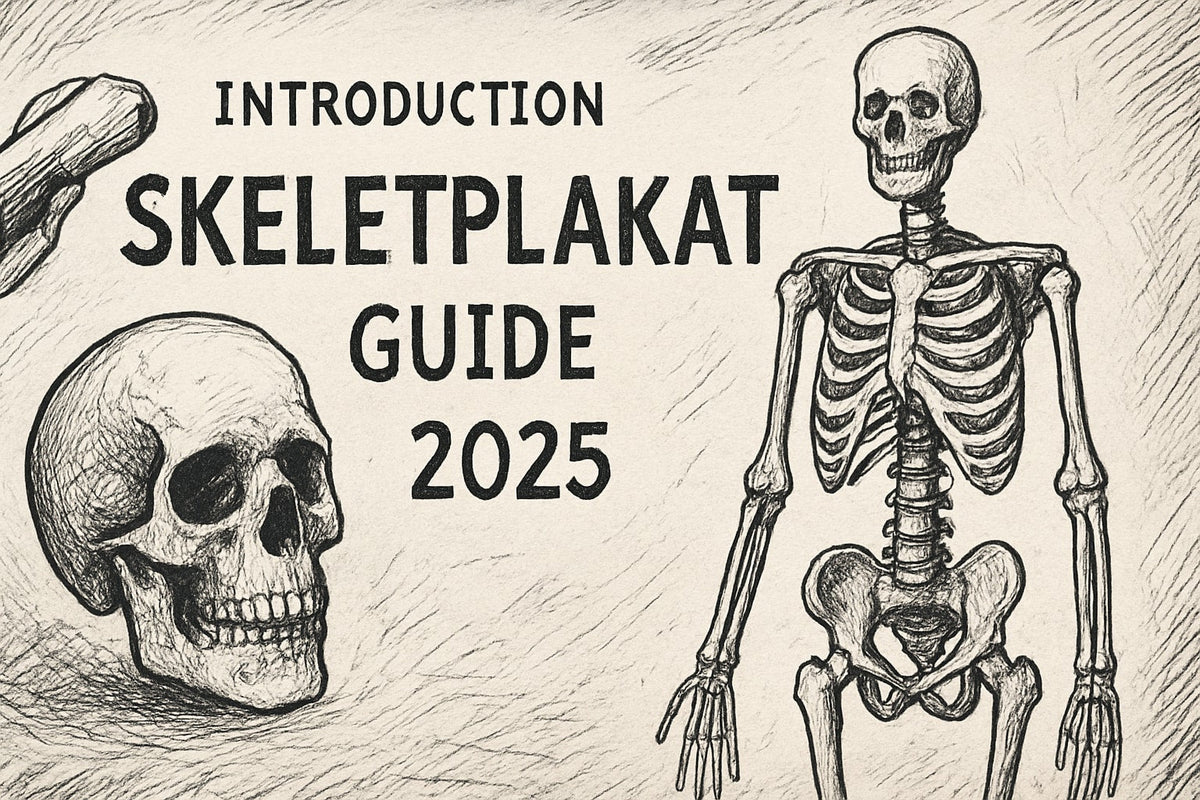 Skeletplakat Guide 2025: Alt Om Anatomiske Illustrationer