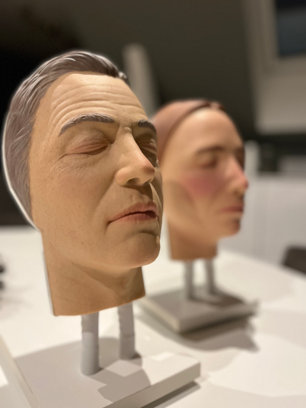 Model af ansigtet til injektionstræning - midaldrende kvinde