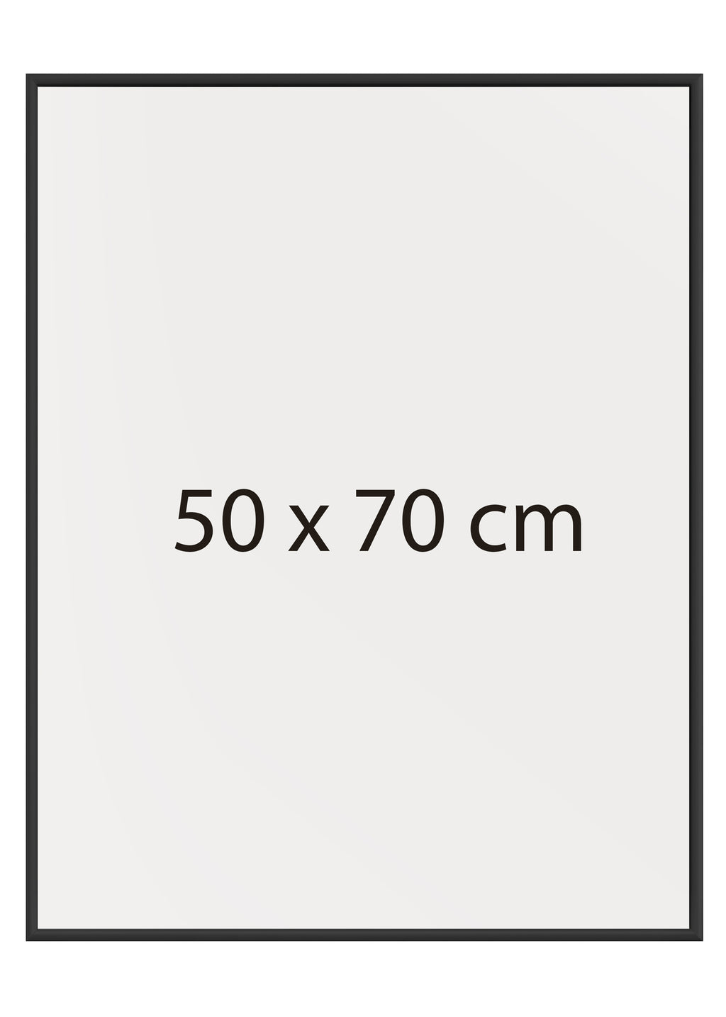 Plakatramme, mat sort aluminium 50x70 cm - Afhentningstilbud! - eAnatomi