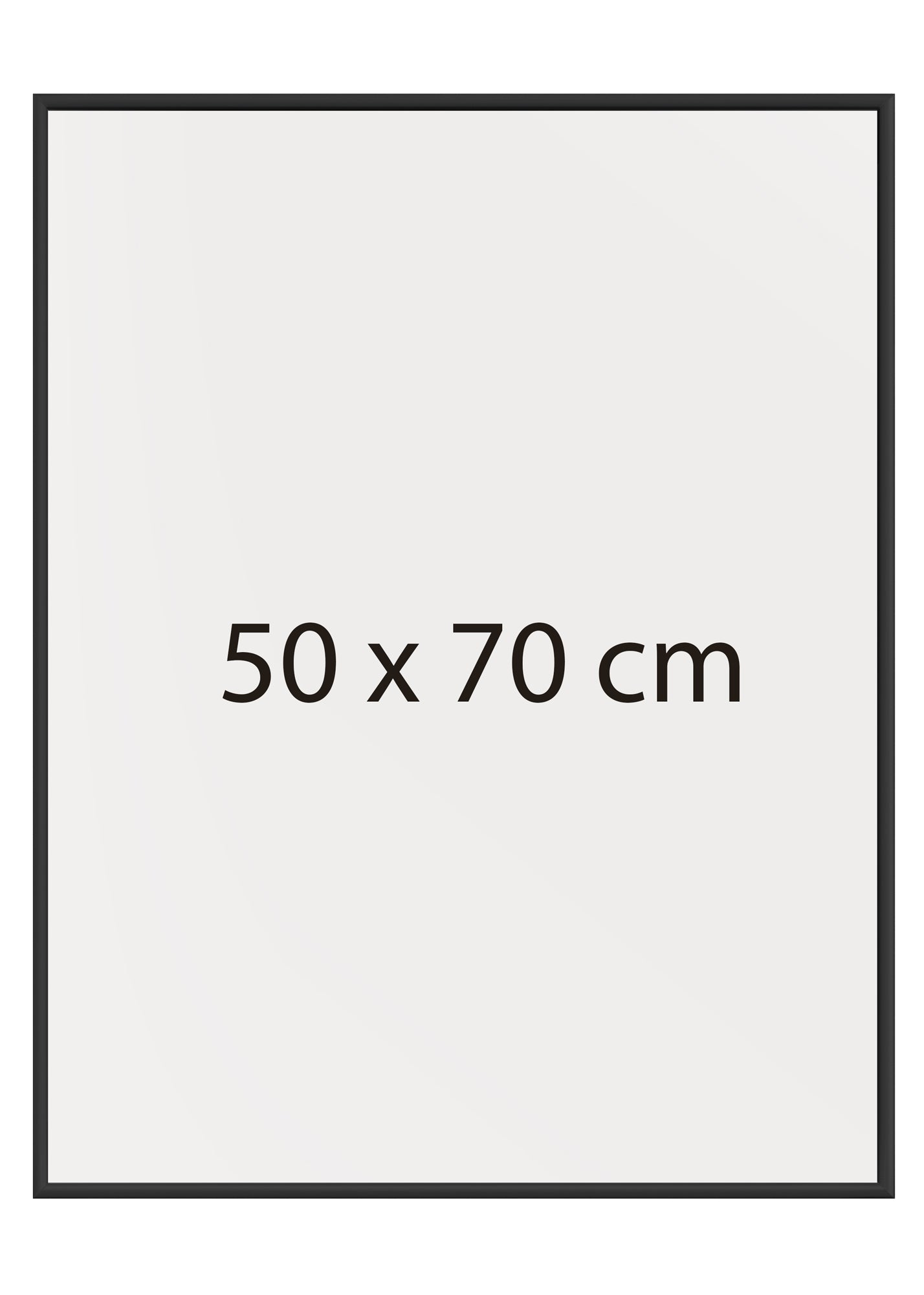 Plakatramme, mat sort aluminium 50x70 cm - Afhentningstilbud! - eAnatomi