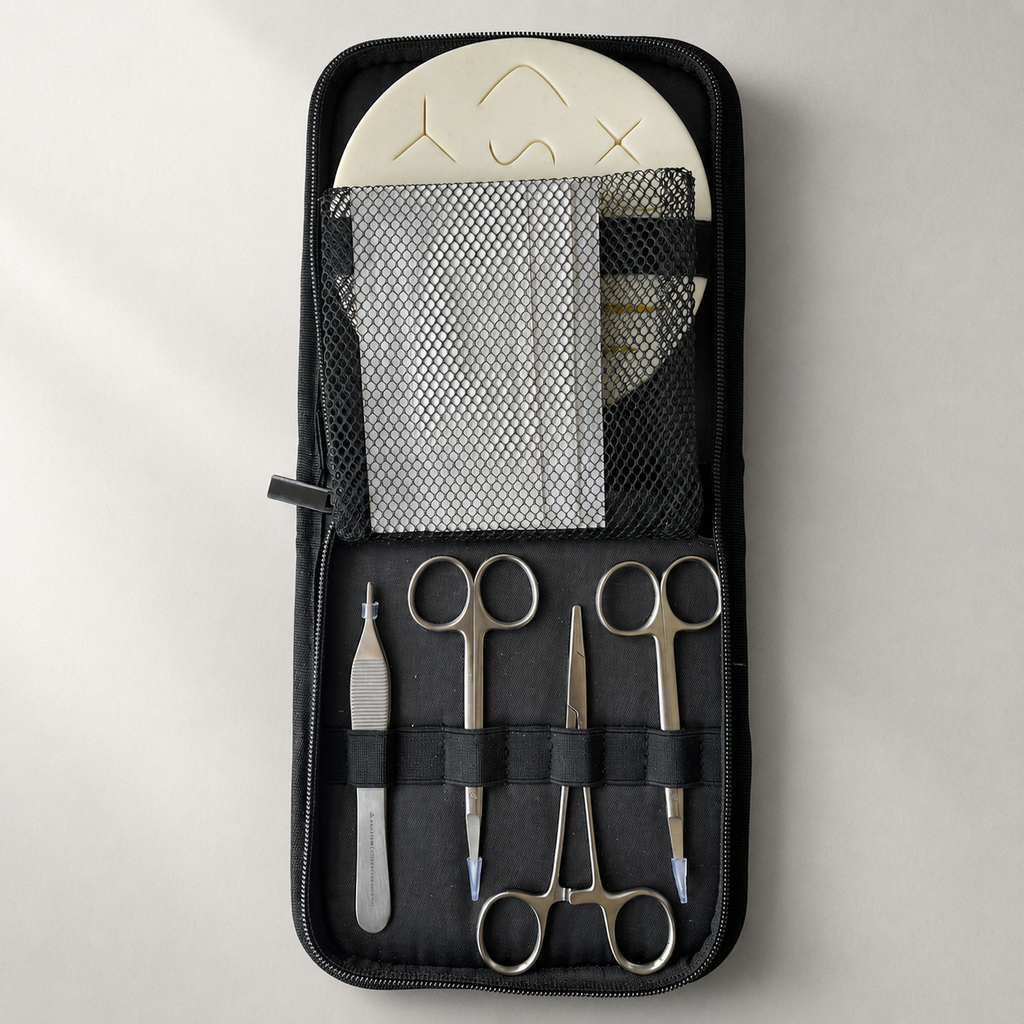 Komplet sutursæt fra The Suture Project™ udviklet af eAnatomi ©